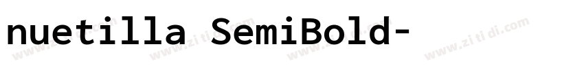 nuetilla SemiBold字体转换